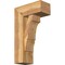 Ekena Millwork Balboa Block Rough Sawn Bracket w/ Offset Brace, Western Red Cedar, 8"W x 18"D x 30"H BKT0806X18X30BOA05RWR - alternate 1